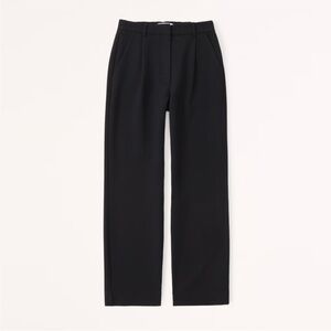 NWT - Abercrombie - Tailored Straight Pant - Black